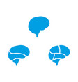 human brain cerebrum glyph icon organ vector image