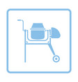 icon of concrete mixer vector image