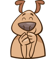 mood cheerful dog cartoon vector image vector image