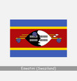 eswatini swaziland national country flag banner vector image