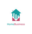 home trade business logo vector image vector image
