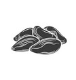 brazil nuts glyph icon vector image vector image