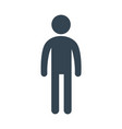 man silhouette icon vector image