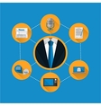 flat for news vector image