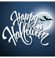 happy halloween message design background vector image vector image