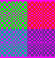 op art mod patterns with circles and bright vector image vector image