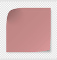 sticky note isolated on transparent background vector image vector image