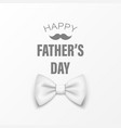 fathers day banner text with 3d realistic vector image
