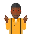 hopeful an african-american man vector image