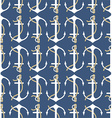 seamless pattern with anchors vector image vector image