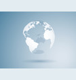 globe map earth vector image vector image
