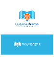 book bulb logo template creative bulb logo vector image