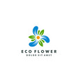 natural flower logo design vector image