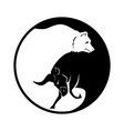 bear and bull logo players on exchange vector image
