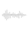 sound wave in line form for music player or audio vector image