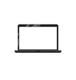 black laptop template vector image
