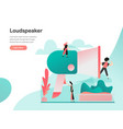 loudspeaker concept modern flat design concept vector image