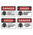 danger vector image