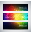 geometric lowpoly abstract modern banners vector image