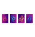 set of abstract gradient covers templates vector image vector image