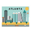 atlanta city usa vector image