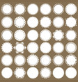 cute lacy doilies mega set on cardboard vector image vector image