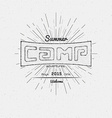 summer camp badges logos and labels for any use vector image vector image