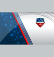 usa american flag background vector image