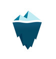 iceberg flat symbol isolated vector image