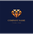 watercolor diamond logo design2 vector image