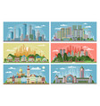 cityscape city landscape with urban vector image