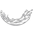 ocean wave outline vector image vector image