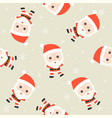 santa claus christmas seamless pattern theme vector image