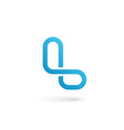 letter l logo icon design template elements vector image
