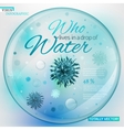 01 water virus infographic vector image