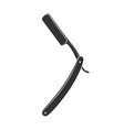 straight razor symbol vector image
