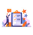 completed task concept vector image vector image
