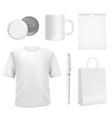 corporate blank souvenirs business identity vector image vector image