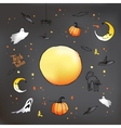 halloween card vector image