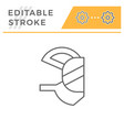 respirator mask line icon vector image
