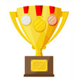 trophy and awards vector image