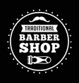 barber badge and logo good for your shop vector image vector image