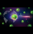 covid19-19 coronavirus outbreak design with virus vector image vector image