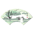 chinese fan vector image vector image