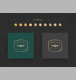 elegant luxury brand logo design template vector image