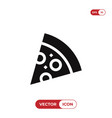 pizza icon vector image