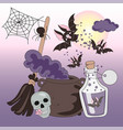 halloween horror nights color vector image