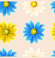 varicolored chrysanthemums seamless vector image vector image