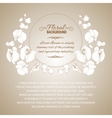 vintage radial ornament over sepia vector image