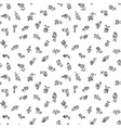 seamless pattern with cute handdrawn girls vector image
